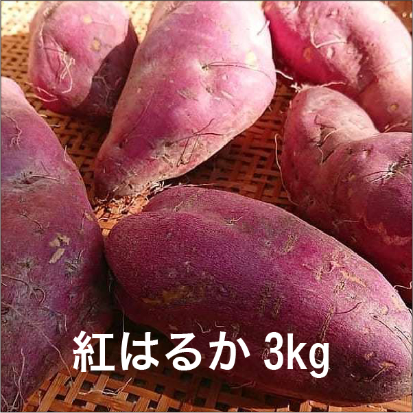 オーガニック　紅はるか　[3kg]　しっとりねっとり蜜がいっぱい